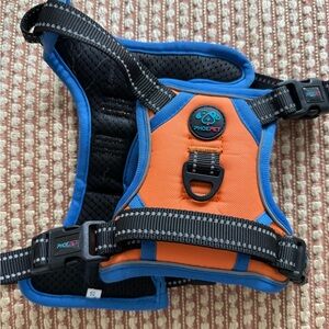 Phoepet Orange and Blue Dog Harness